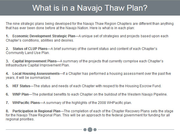 What is in a Navajo Thaw Plan?
