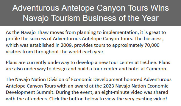 Adventurous-Antelope-Canyon-Tours-Wins-Navajo-Tourism-Business-of-the-Year