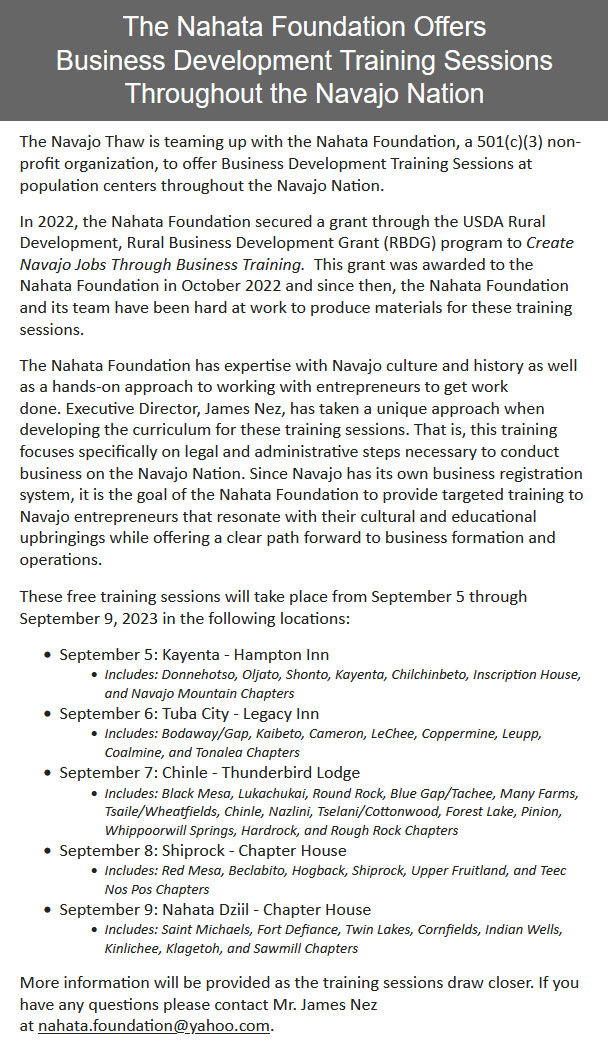 The-Nahata-Foundation-Offers-Business-Development-Training-Sessions-Throughout-the-Navajo-Nation